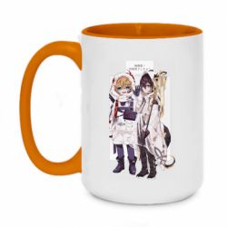 Чашка двухцветная 420ml Тарталья и Моракс - PrintSalon