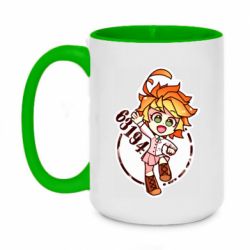 Чашка двухцветная 420ml The promised Neverland Emma-PrintSalon Чашка двухцветная 420ml The promised Neverland Emma
