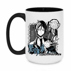 Чашка двухцветная 420ml Тёмный Дворецкий-PrintSalon Чашка двухцветная 420ml Тёмный Дворецкий