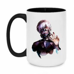 Чашка двухцветная 420ml Tokio Ghoul Kaneki - PrintSalon