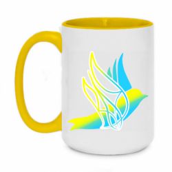 Кружка двоколірна 420ml Україна Ластівка - PrintSalon