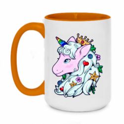 Чашка двухцветная 420ml Unicorn Princess - PrintSalon