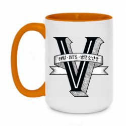 Чашка двокольорова велика V - PrintSalon