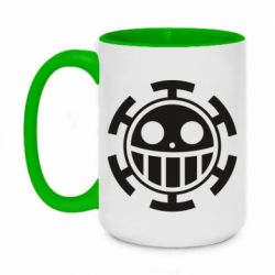 Чашка двухцветная 420ml Ван Пис флаг Трафальгара - PrintSalon