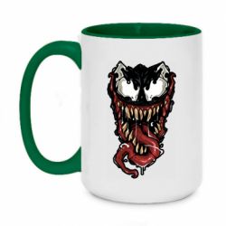 Чашка двокольорова велика Venom mask - PrintSalon