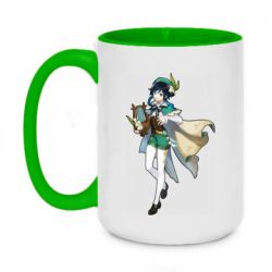Чашка двухцветная 420ml Venti Genshin Impact - PrintSalon