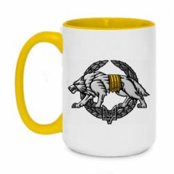 Кружка двухцветная 420ml Волк УССО - PrintSalon