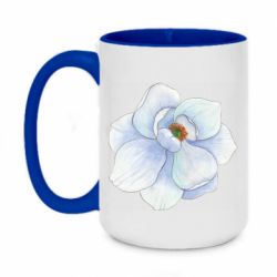 Чашка двухцветная 420ml Watercolor flower - PrintSalon