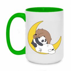 Чашка двухцветная 420ml We bare bears sleep - PrintSalon