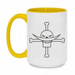 Чашка двухцветная 420ml Whitebeard logo - PrintSalon