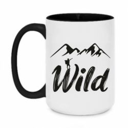 Чашка двухцветная 420ml Wild - PrintSalon