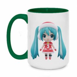 Чашка двухцветная 420ml Winter Hatsune Miku - PrintSalon