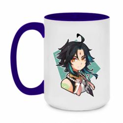 Чашка двухцветная 420ml Xiao portrait - PrintSalon