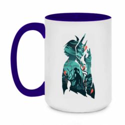 Чашка двухцветная 420ml Xiao silhouette - PrintSalon
