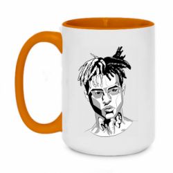 Чашка двухцветная 420ml XXXTentacion Monochrome Art - PrintSalon