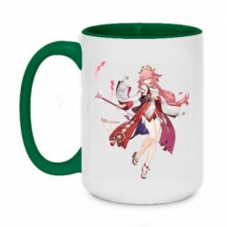 Чашка двокольорова велика Яэ Мико арт - PrintSalon