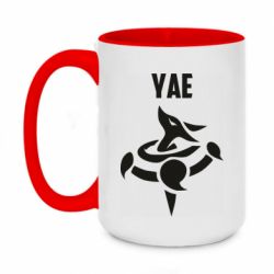 Чашка двухцветная 420ml Yae symbol - PrintSalon