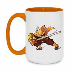 Чашка двухцветная 420ml Zenitsu Demon Slayer