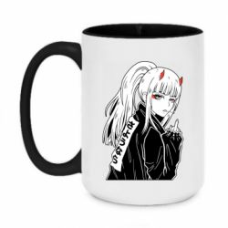 Чашка двухцветная 420ml Zero Two Art - PrintSalon