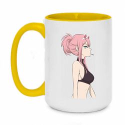 Чашка двухцветная 420ml Zero Two - PrintSalon