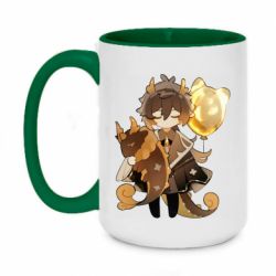 Чашка двухцветная 420ml Zhongli with baloon - PrintSalon