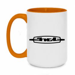 Чашка двухцветная 420ml ЗиЛ логотип - PrintSalon