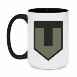 Кружка двухцветная 420ml ЗСУ лого - PrintSalon