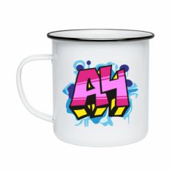Кружка эмалированная А4 Граффити - PrintSalon
