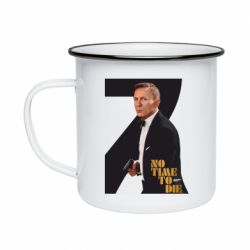 Кружка эмалированная Агент 007 Не Время Умирать - PrintSalon