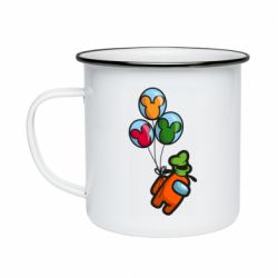 Кружка эмалированная Among Balloons - PrintSalon