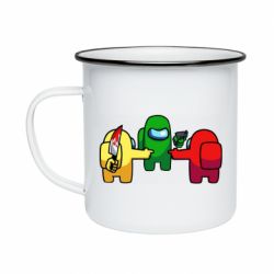 Кружка эмалированная Among Us - His Faut - PrintSalon