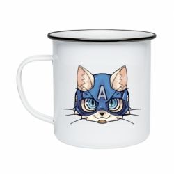 Кружка емальована Avenger Cat - PrintSalon
