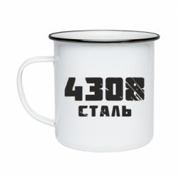 Кружка эмалированная Азов Сталь - PrintSalon