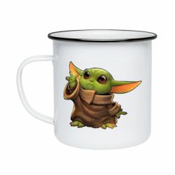 Кружка емальована Baby Yoda Force - PrintSalon