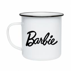 Кружка эмалированная Барби Лого - PrintSalon