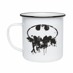 Кружка эмалированная Batman Paint - PrintSalon