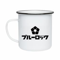 Кружка эмалированная Blue Lock logo - PrintSalon