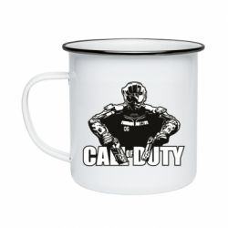 Кружка емальована Боєць CoD - PrintSalon