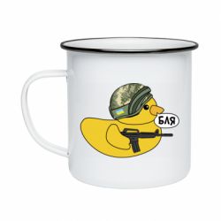 Кружка эмалированная Боевая утка - PrintSalon