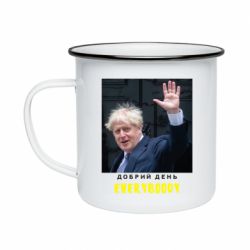 Кружка эмалированная Boris Johnson Everybody