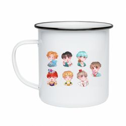 Кружка эмалированная BTS cute boys - PrintSalon