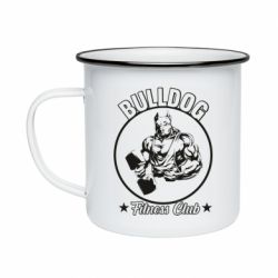 Кружка эмалированная Bulldog Fitness Club - PrintSalon