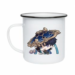 Кружка емальована Чібі Скарамуш