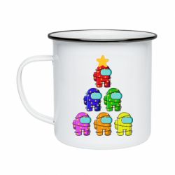 Кружка емальована Christmas Tree Among Us - PrintSalon