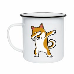 Кружка эмалированная Cool Hachiko - PrintSalon