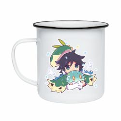 Кружка эмалированная Cute Venti - PrintSalon
