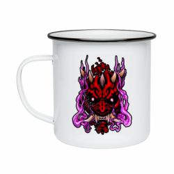 Кружка эмалированная Darth Maul Japanese mask - PrintSalon