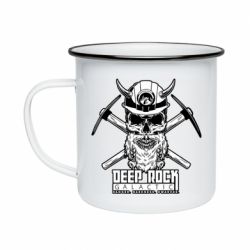 Кружка эмалированная Deep Rock Galactic skull - PrintSalon