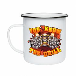 Кружка эмалированная Deep Rock Galactic You know The drill - PrintSalon