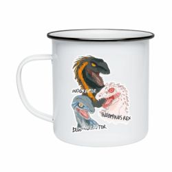 Кружка эмалированная Динозавры. Мир Юрского периода - PrintSalon